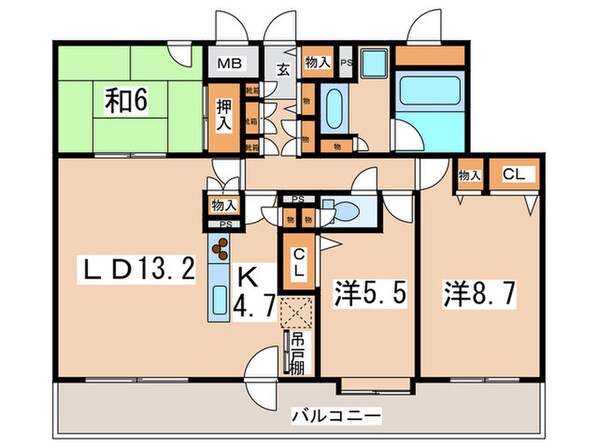 プライムアーバン円山北四条の物件間取画像